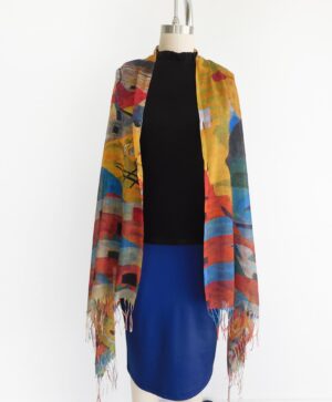 Colorful Harmony Scarf by Palette Threads