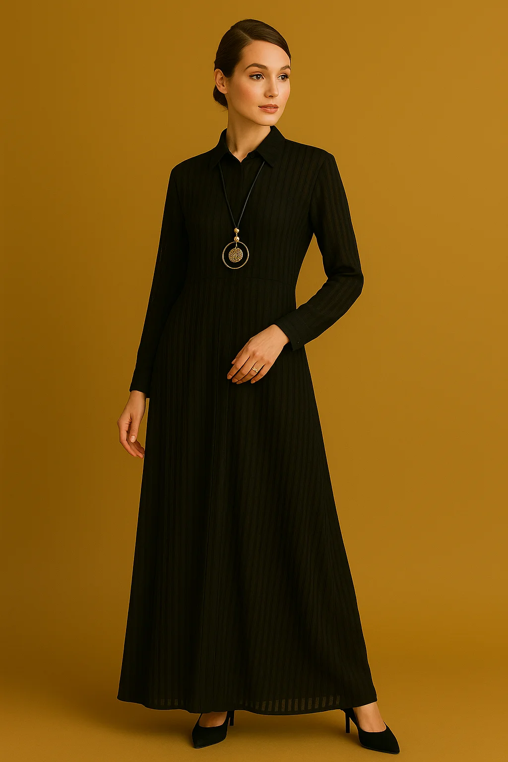 Midnight Dress Black for Christian Woman